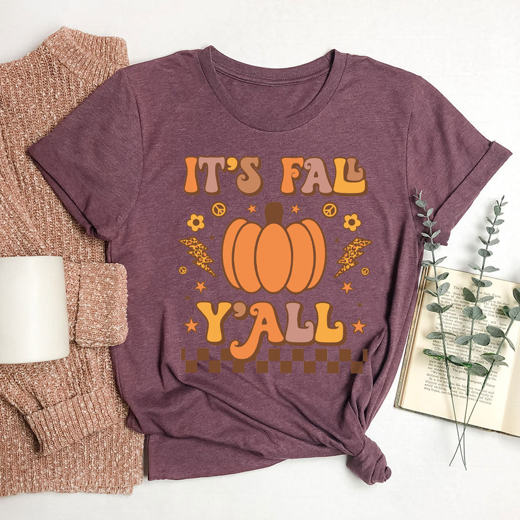 Halloween Fall Shirt, It's Y'Fall T-Shirt, Hoodie, Long product image 46