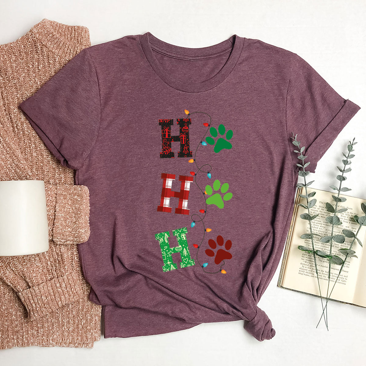 Christmas Cat Shirt, Santa Clause T-Shirt For Mom, Pet product image 50
