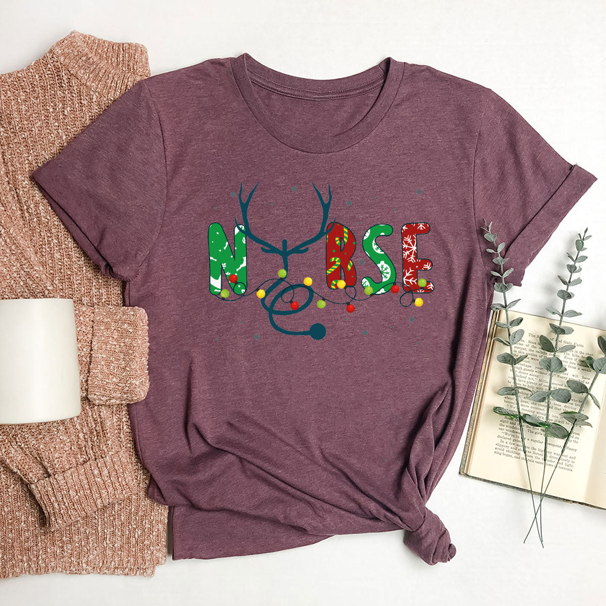 Christmas Nurse Shirt, Health Employee T-Shirt, Gift for product image 40