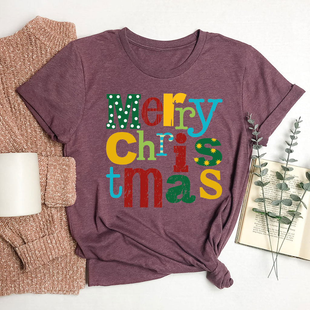 Merry Christmas Shirt, Family 2023 Tee, Xmas T-Shirt product image 40