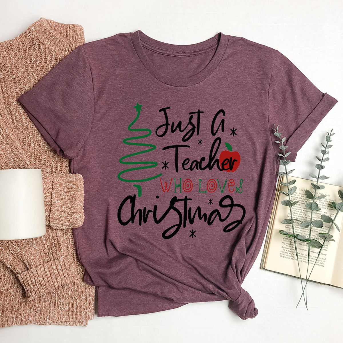 2023 Christmas Love Shirt, Just A Teach Who Loves Tee, Xmas product image 50