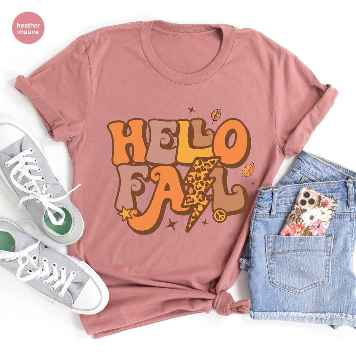 Hello Fall Shirt, Halloween T-Shirt, 2022 Hoodie, Long product image 51