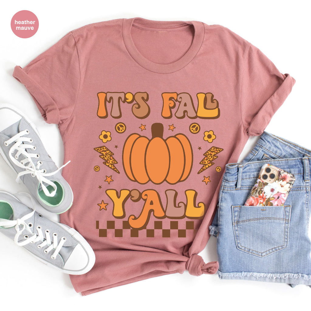 Halloween Fall Shirt, It's Y'Fall T-Shirt, Hoodie, Long product image 47