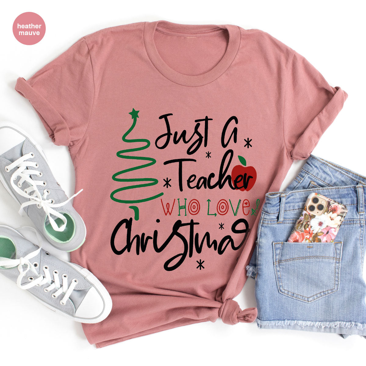 2023 Christmas Love Shirt, Just A Teach Who Loves Tee, Xmas product image 51