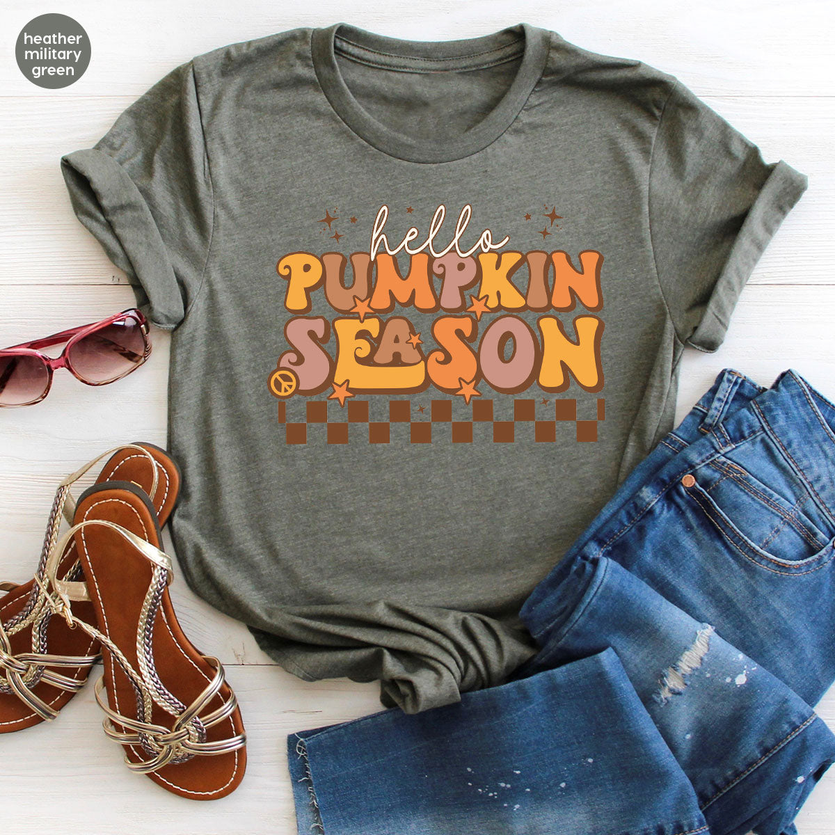 Pumpkin Season Shirt, Thanksgiving 2022 Design Tee product image 49