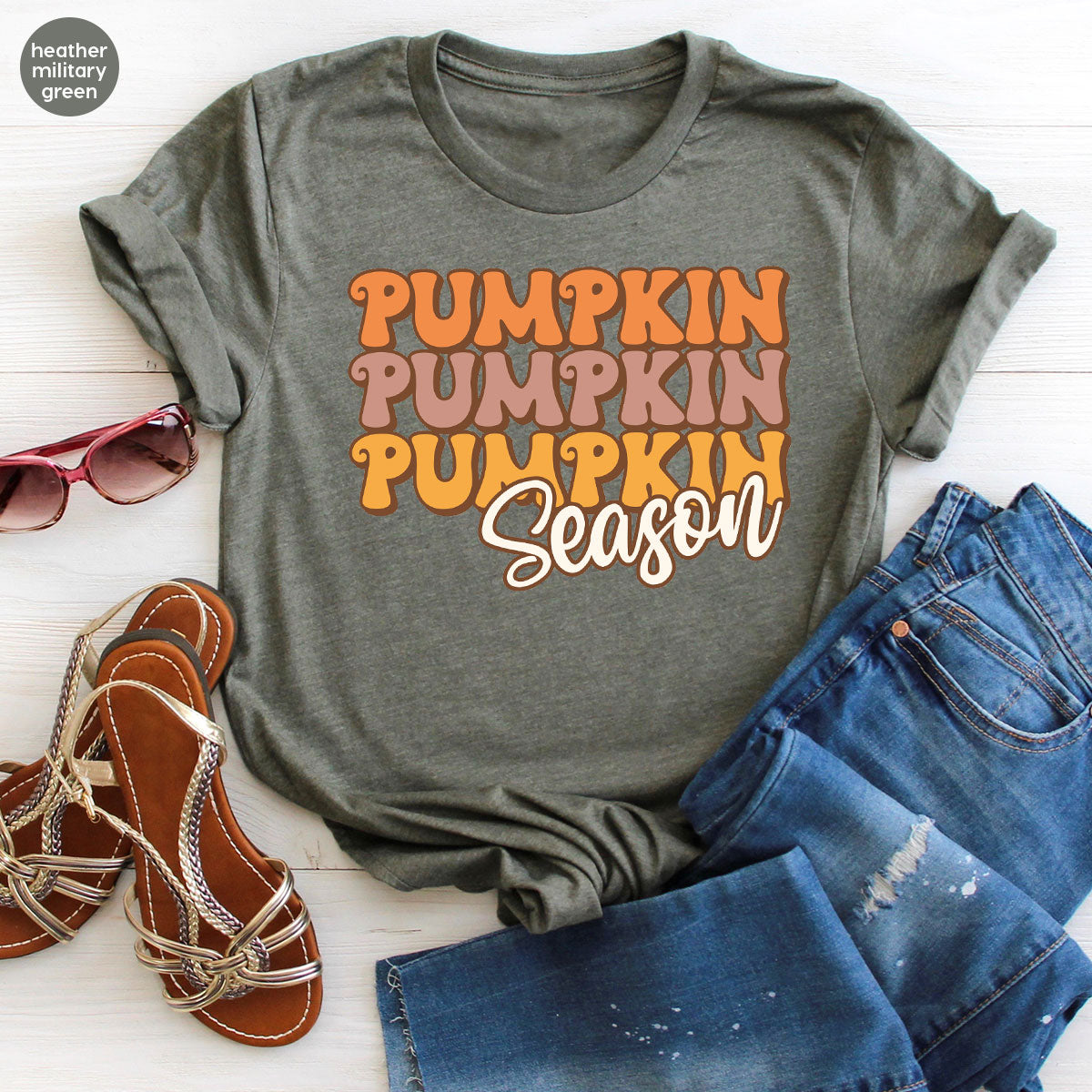 Fall Shirt, Pumpkin Season Thanksgiving 2022 T-Shirt, Cute product image 39