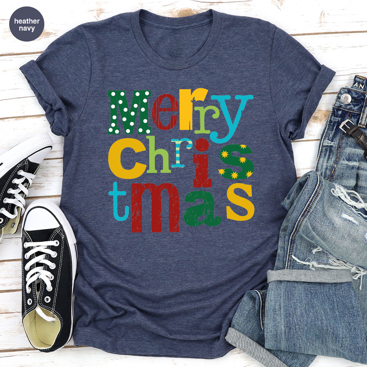 Merry Christmas Shirt, Family 2023 Tee, Xmas T-Shirt product image 44