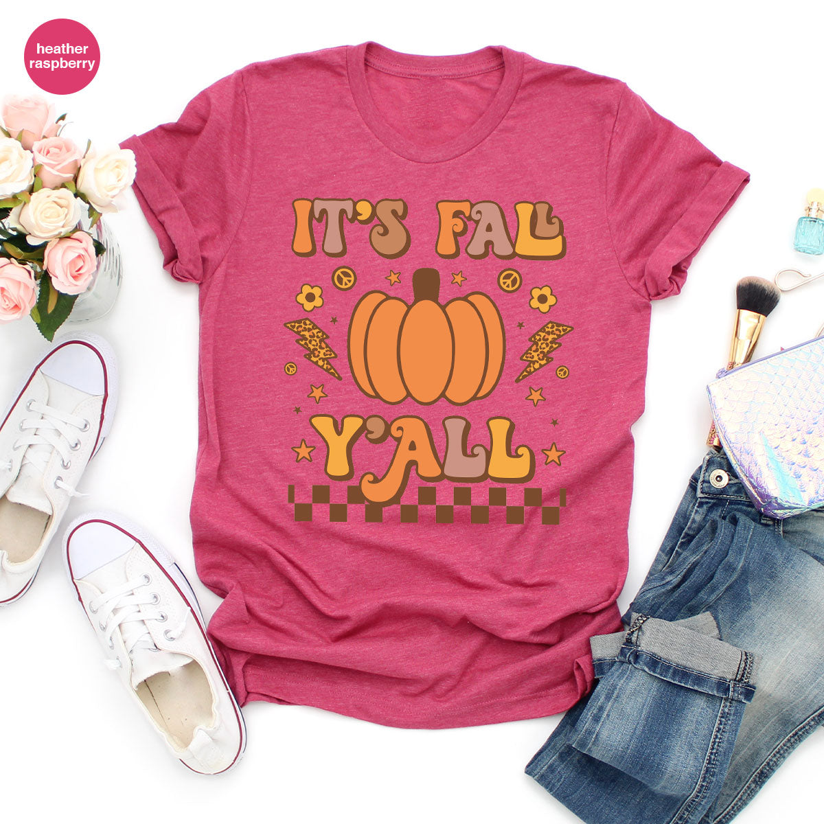 Halloween Fall Shirt, It's Y'Fall T-Shirt, Hoodie, Long product image 53