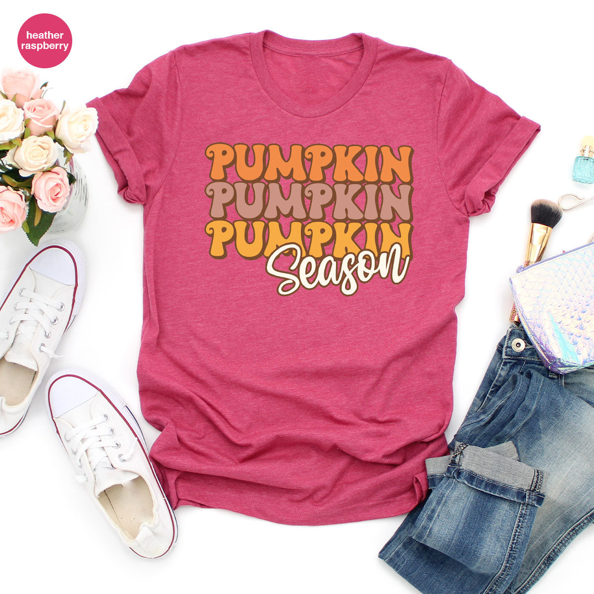 Fall Shirt, Pumpkin Season Thanksgiving 2022 T-Shirt, Cute product image 43