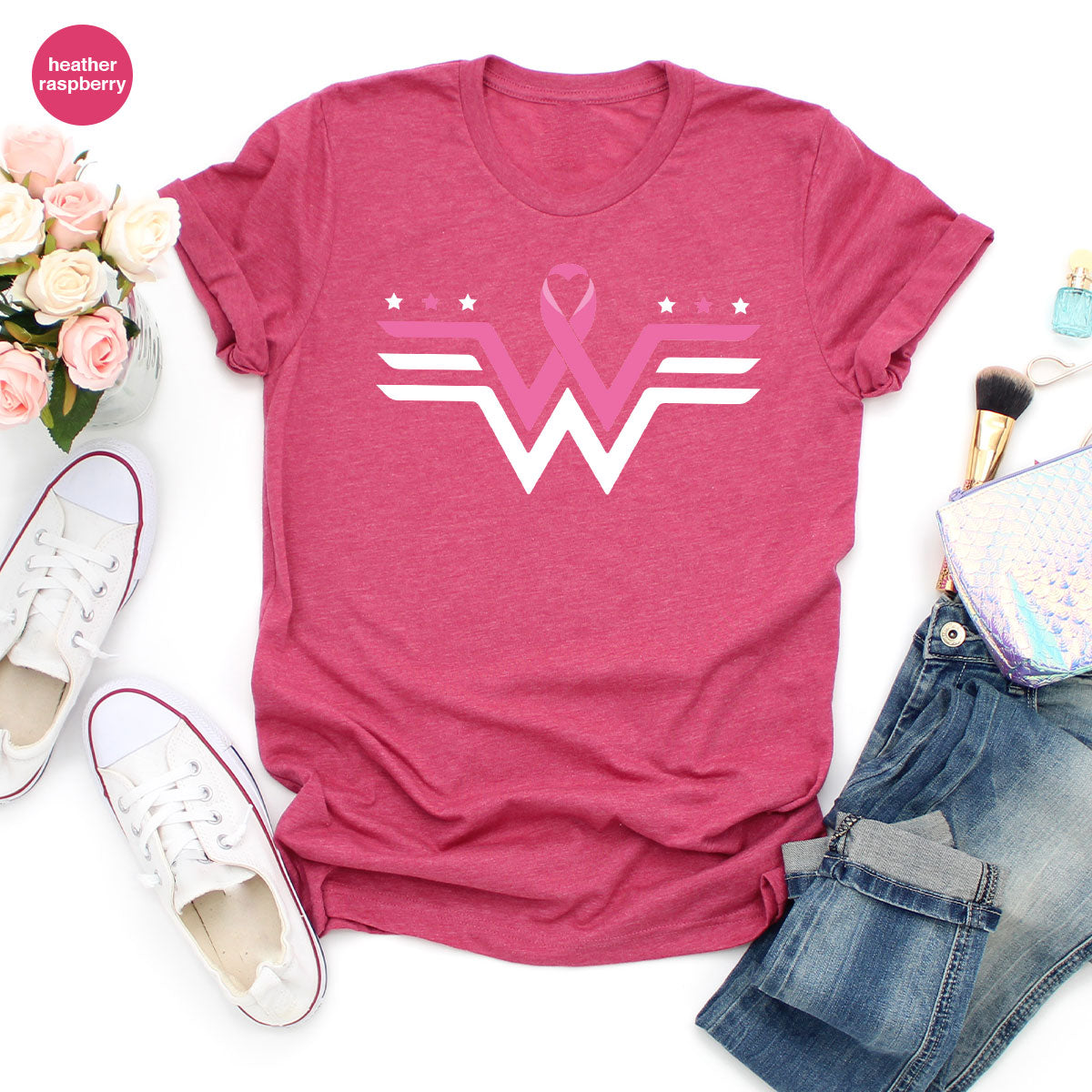 Breeast Cancer Month October Shirt, Gifts for Mom, Breast product image 48