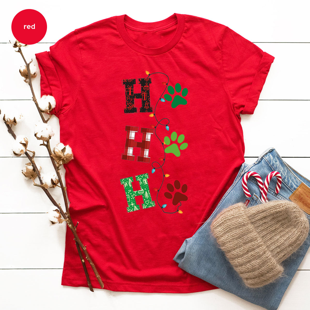 Christmas Cat Shirt, Santa Clause T-Shirt For Mom, Pet product image 58