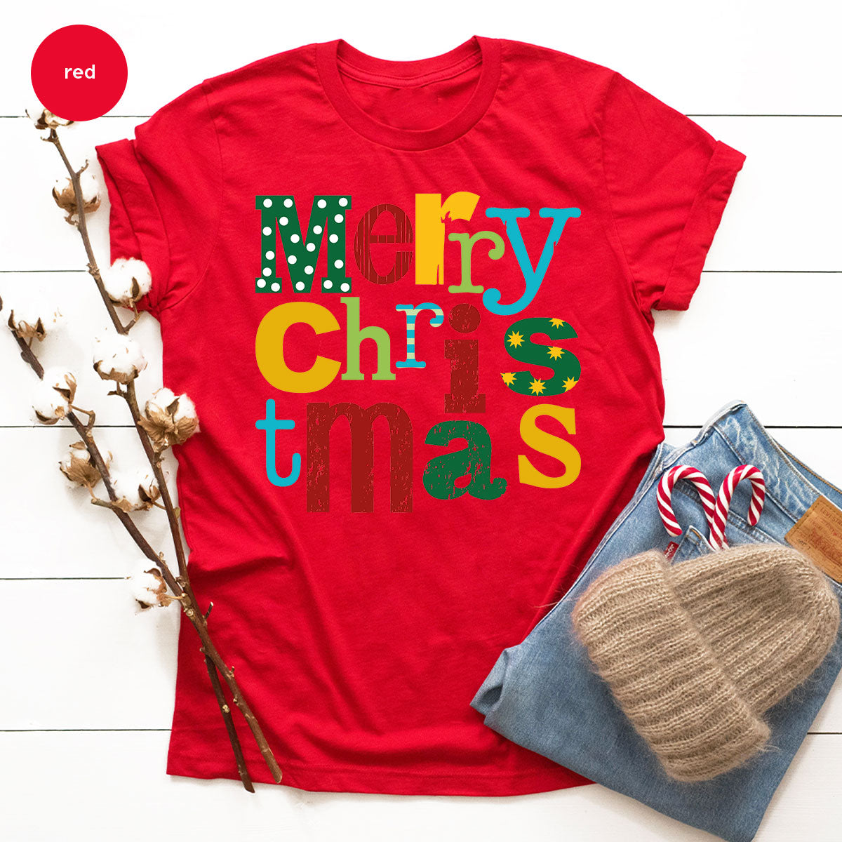 Merry Christmas Shirt, Family 2023 Tee, Xmas T-Shirt product image 48