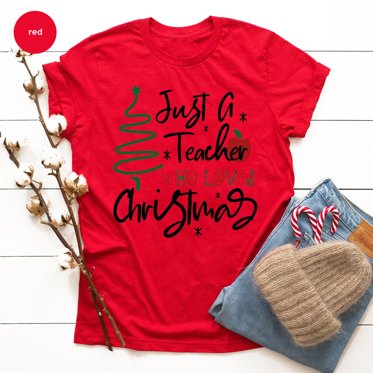2023 Christmas Love Shirt, Just A Teach Who Loves Tee, Xmas product image 58