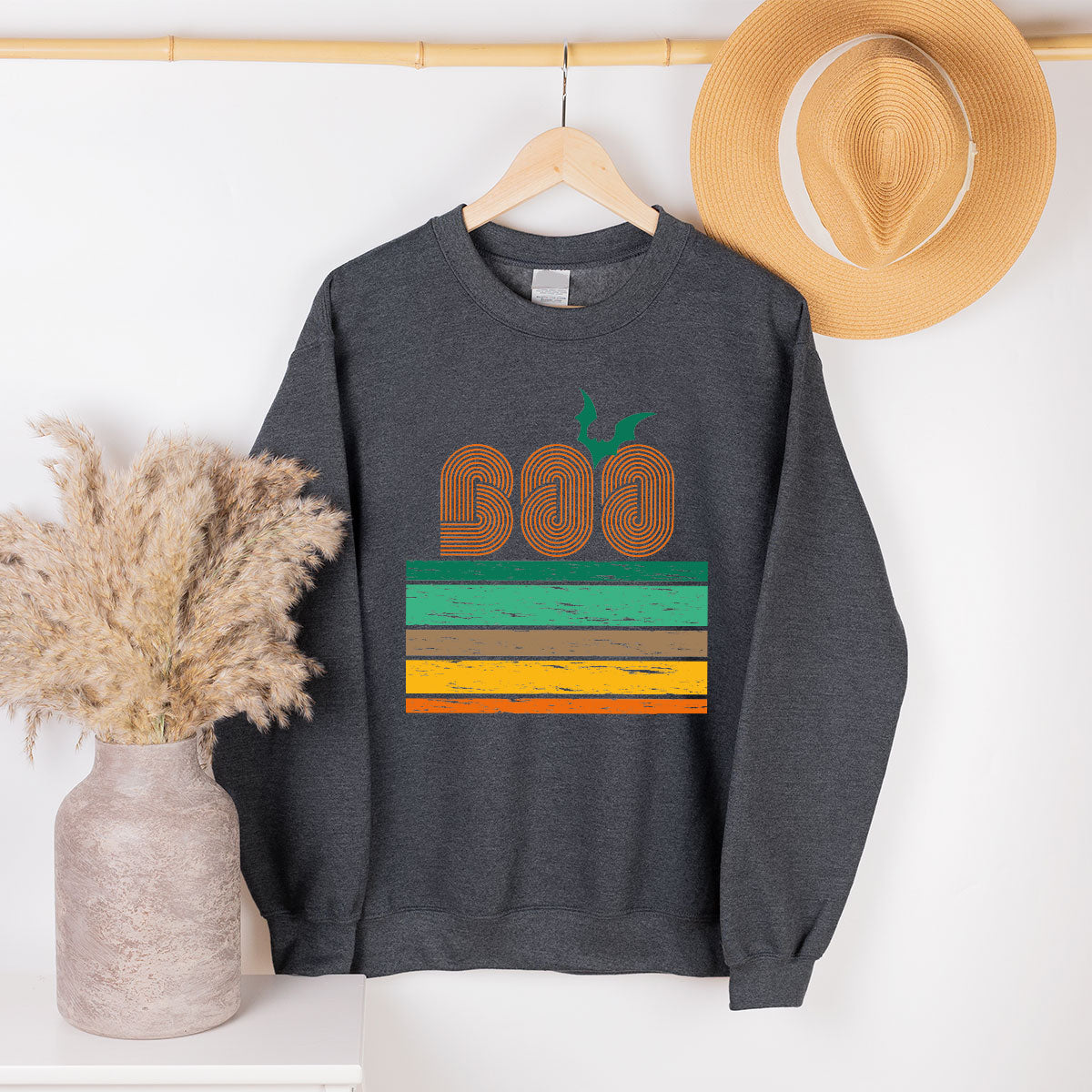 Boo Hoodie, Halloween Sweatshirt, Long Sleeve Designs product image 4