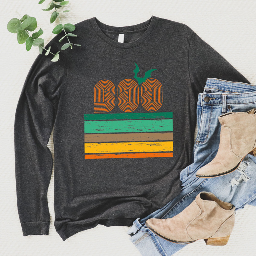Boo Hoodie, Halloween Sweatshirt, Long Sleeve Designs product image 3