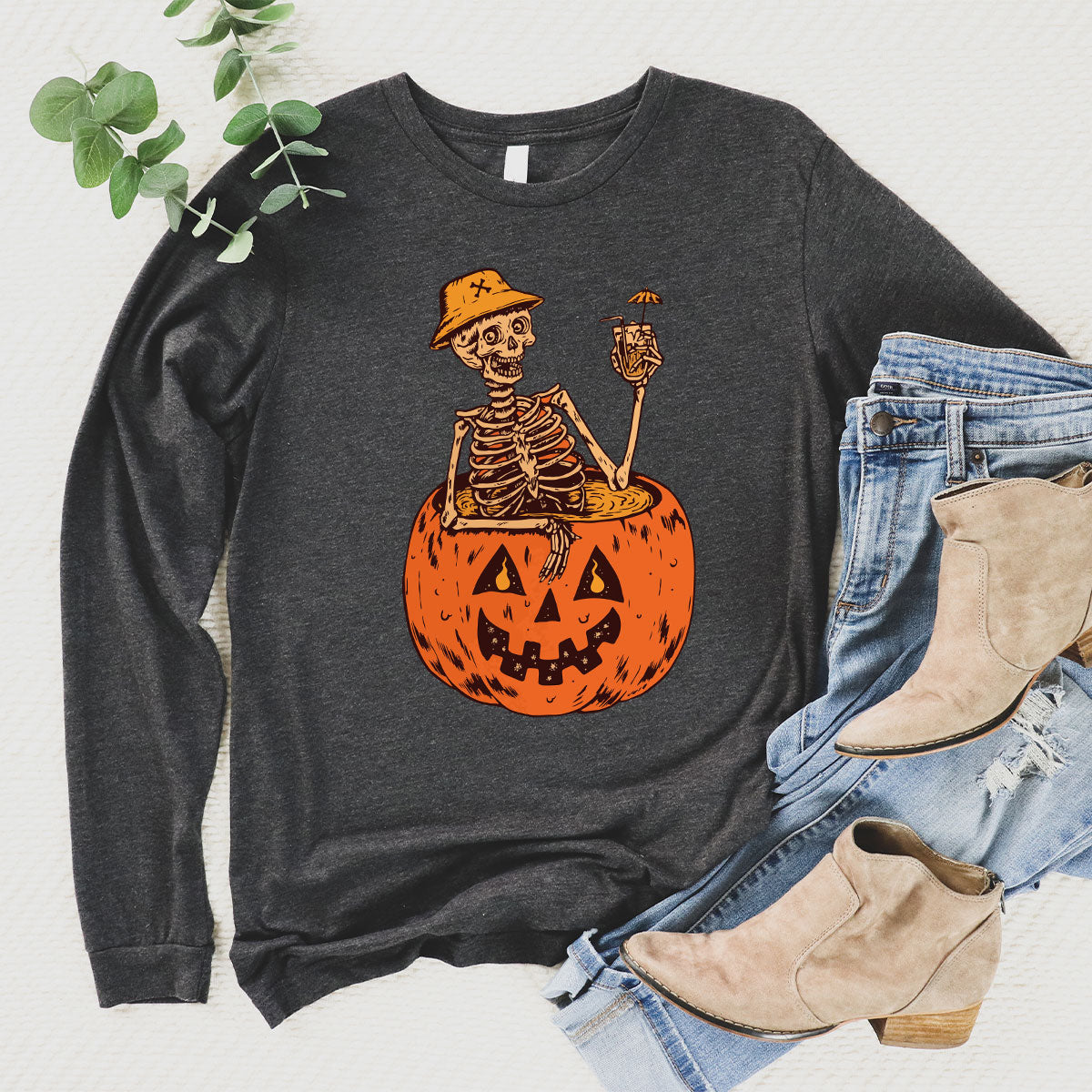 Halloween Funny Pumpkin Hoodie, Sweatshirt, Horror Design product image 10