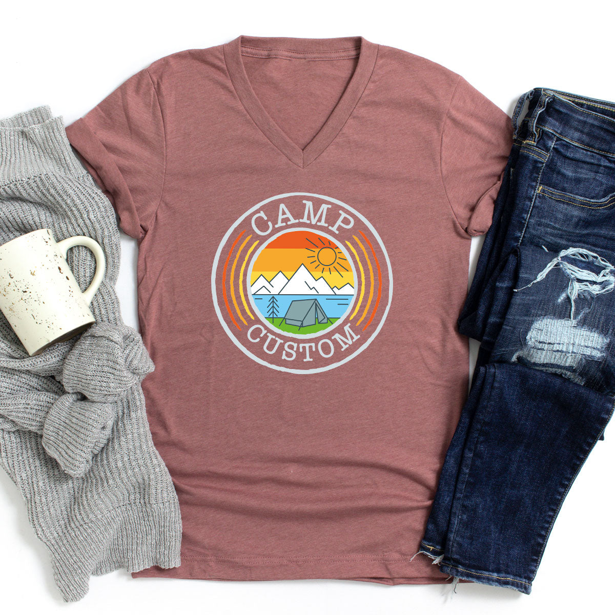 Custom Camp T-Shirt, Camping Shirt İdea, Personalized product image 17