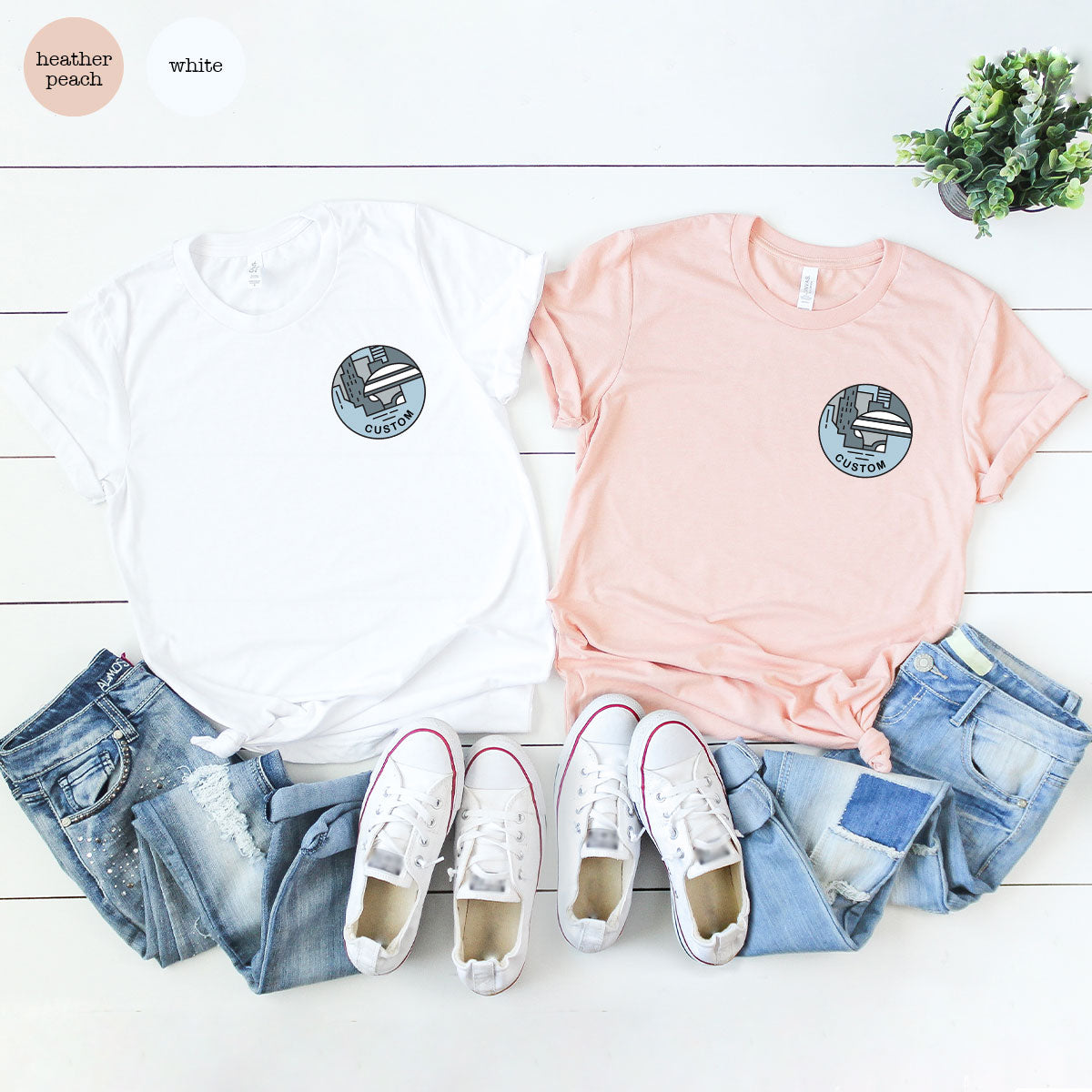 Custom Galaxy Sweatshirt, Customizable Pocket Tee for product image 13