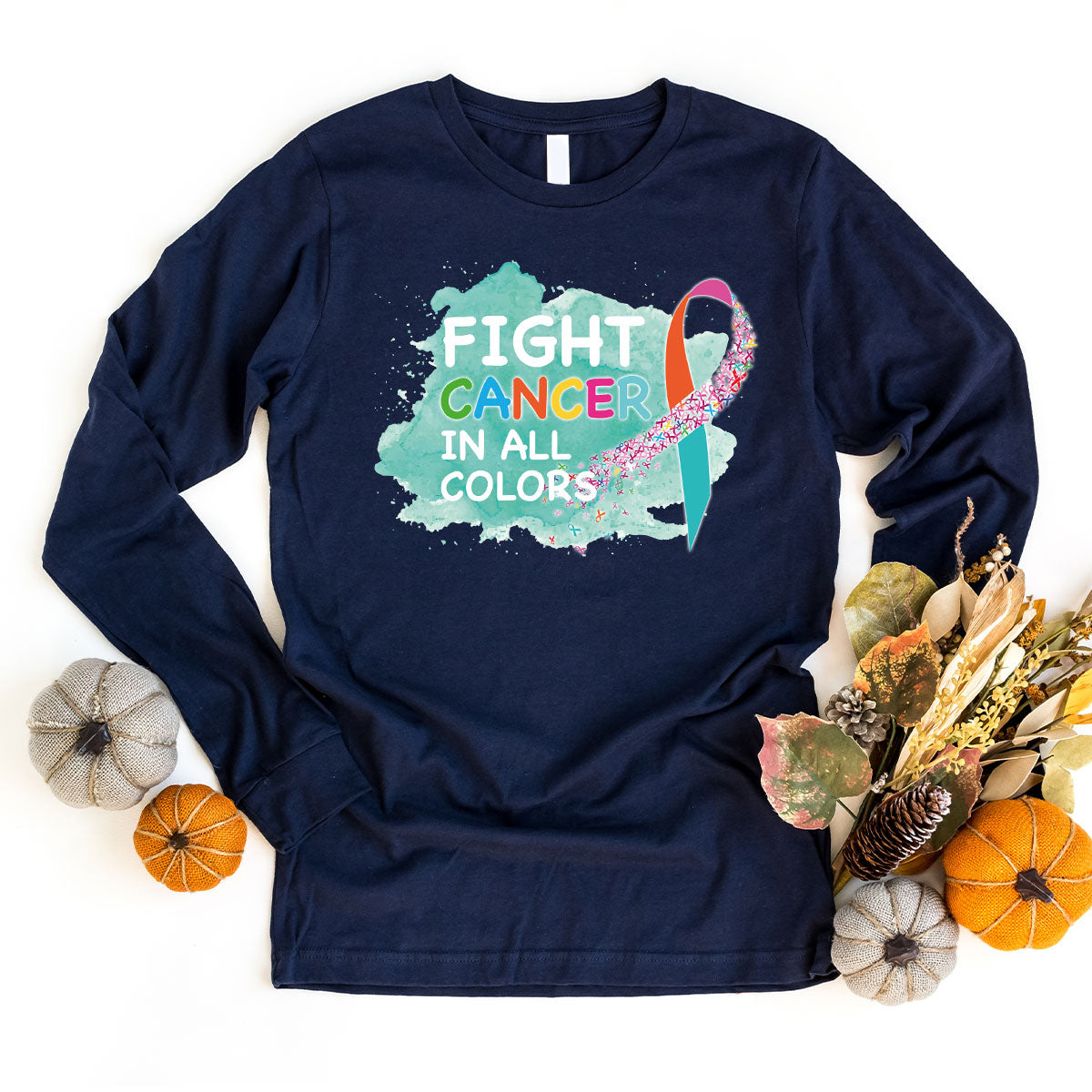 Fight Against Cancer Shirt, Warrior T-Shirt, With All Colors product image 48