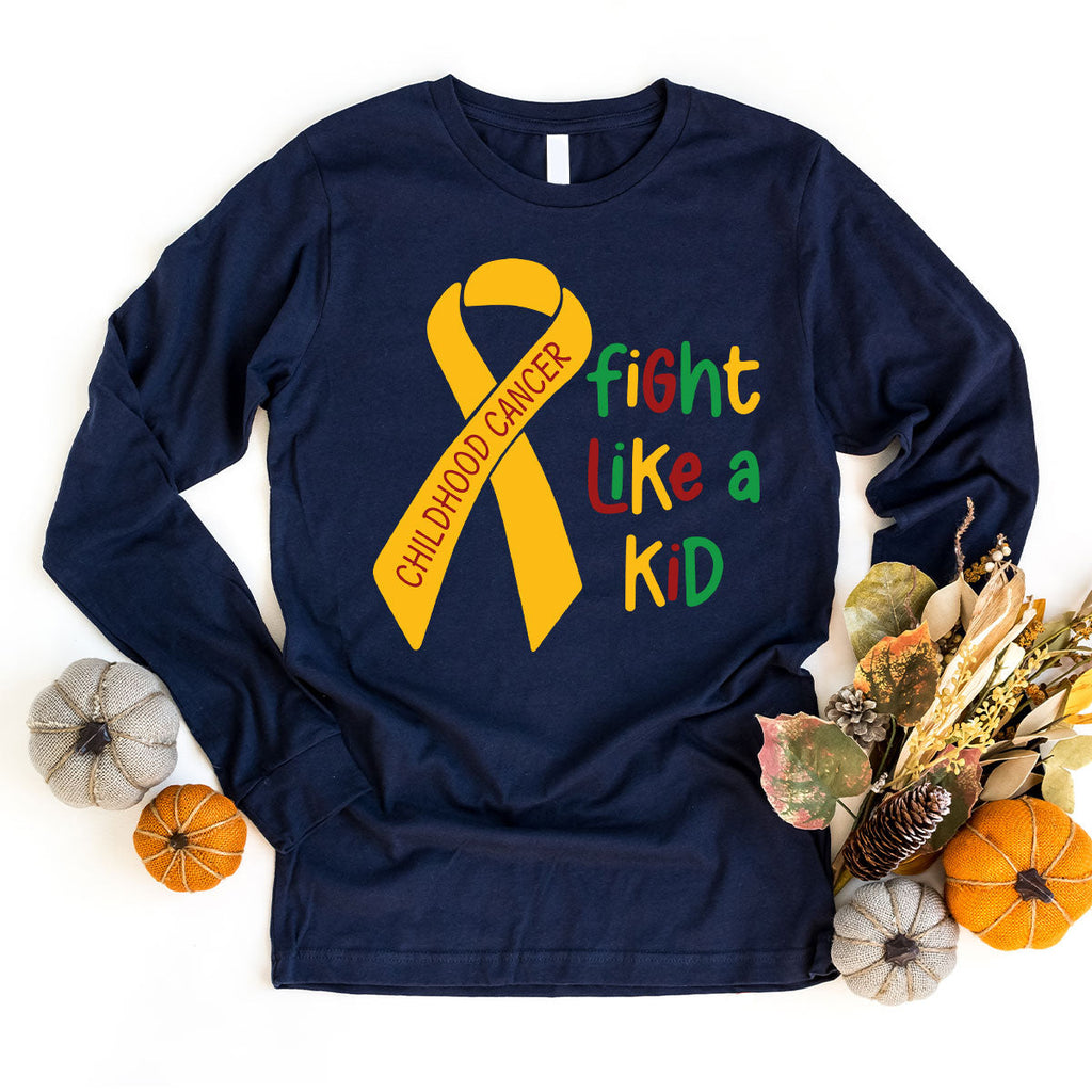 Fighting Like A Kid Shirt, Cancer Fight Childhood Canver product image 41