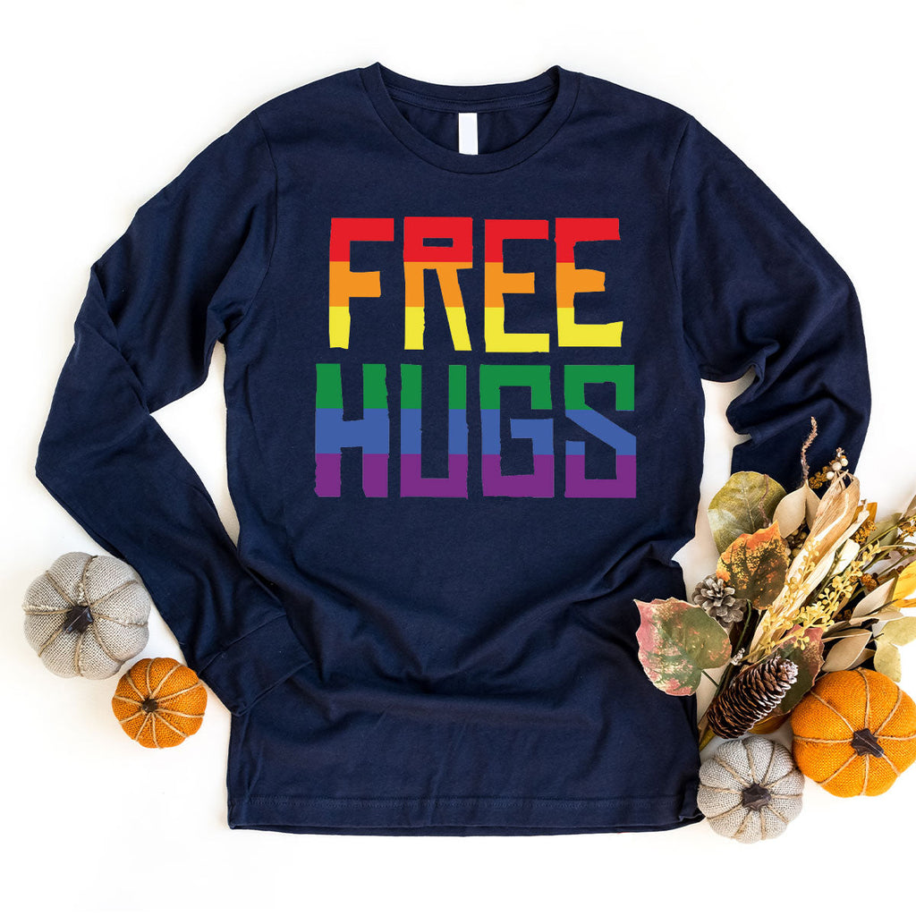 Cute LGBT Shirt, Free Hugs T-Shirt, Lovely Pride for product image 55