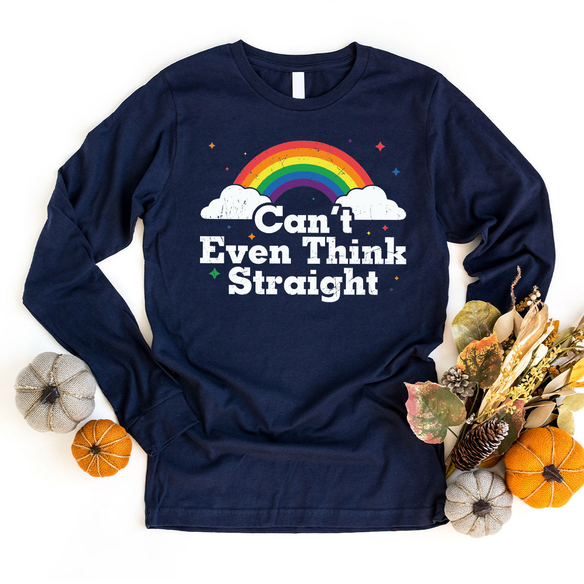 Can I Even Think Straight Shirt, Rainbow T-Shirt, LGBT product image 57