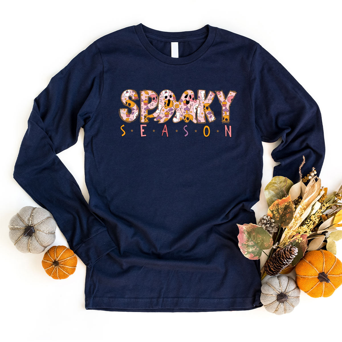 Ghost Graphic Tees, Cute Kid Halloween Shirt, Spooky product image 119