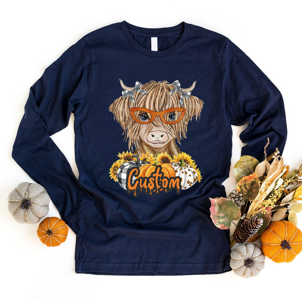 Custom Cow Shirt, Fall Graphic Tees, Personalized Farmer product image 106