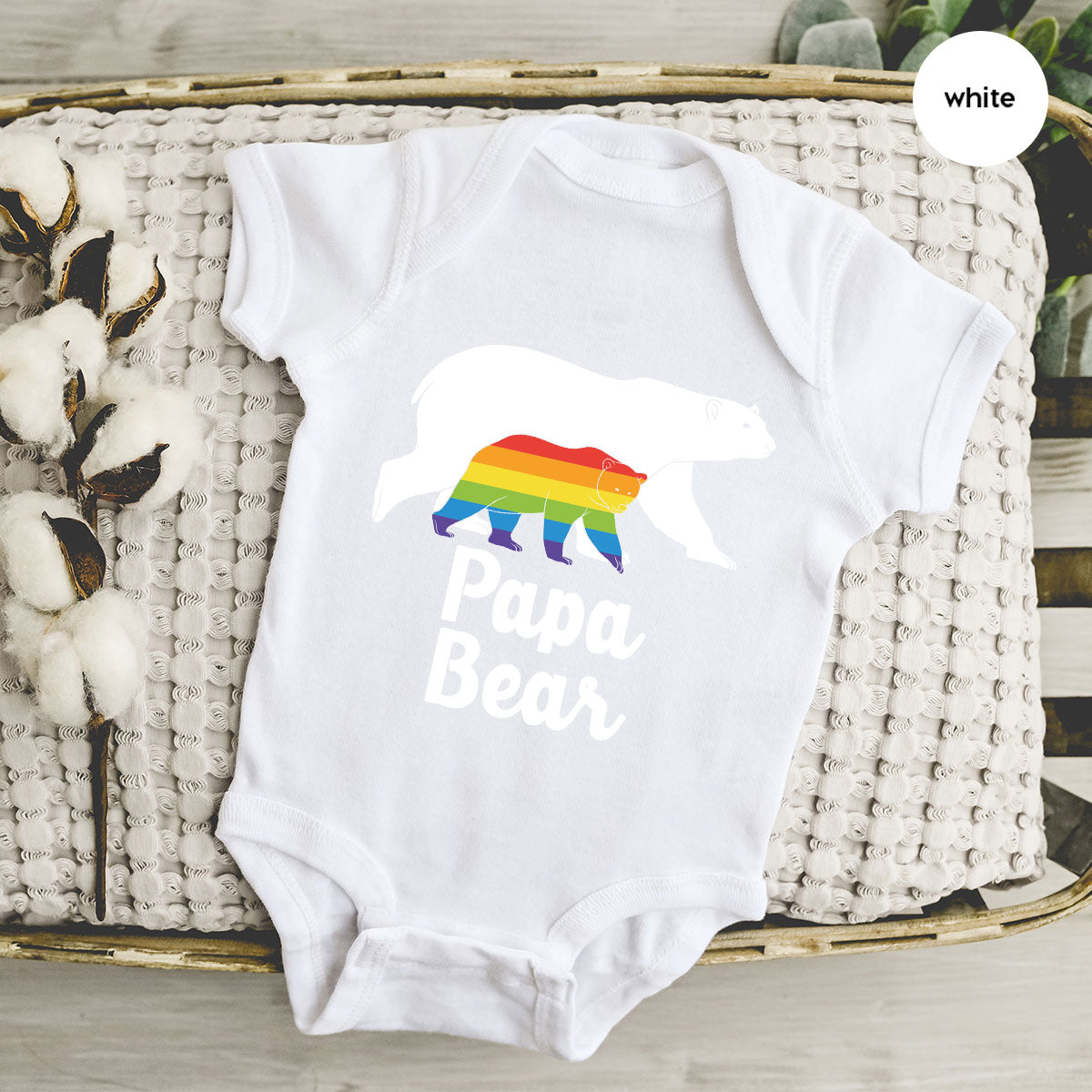 Papa Bear Shirt, T-Shirt, LGBT Rainbow Tee product image 57