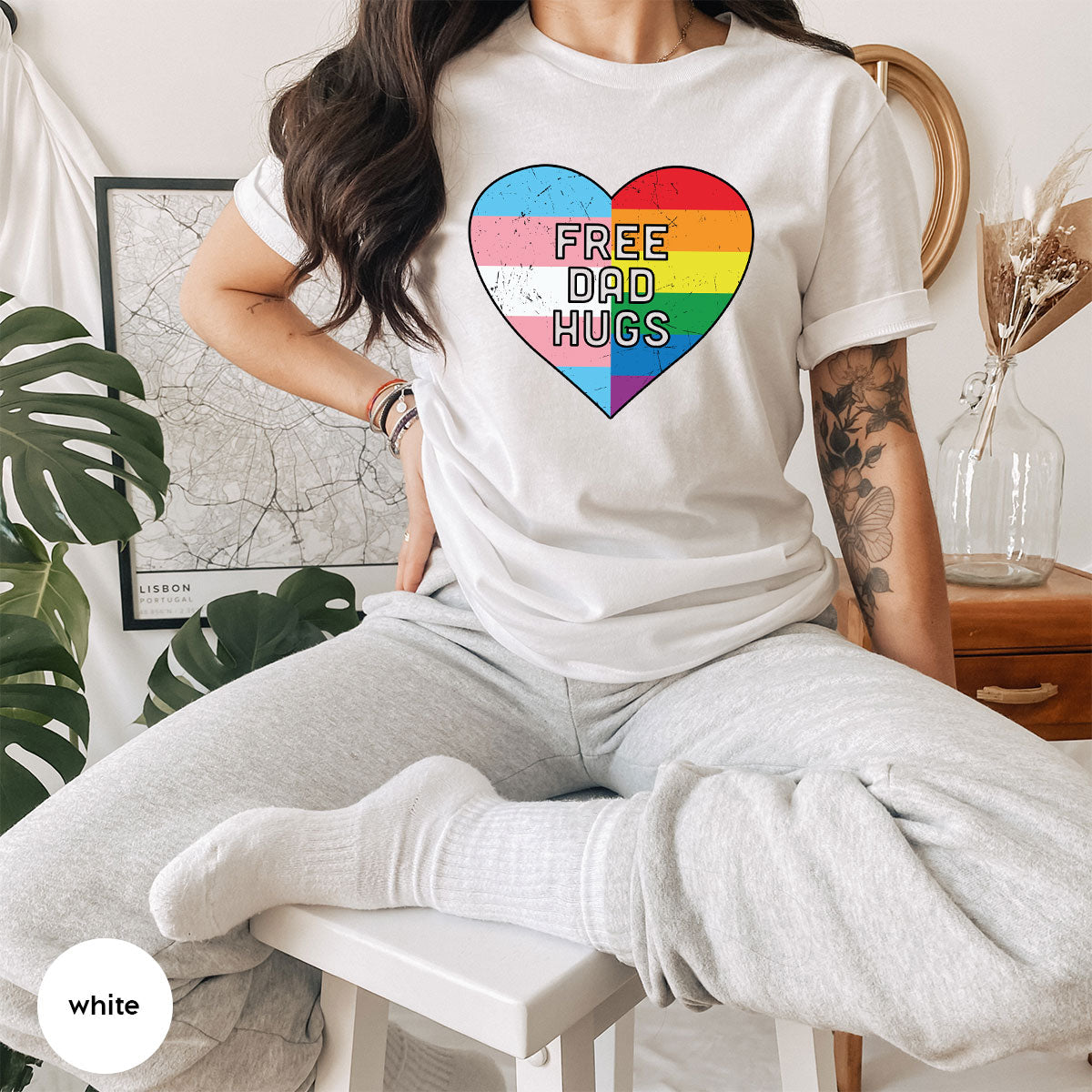 Free Dad Hugs Shirt, LGBT Pride T-Shirt product image 60