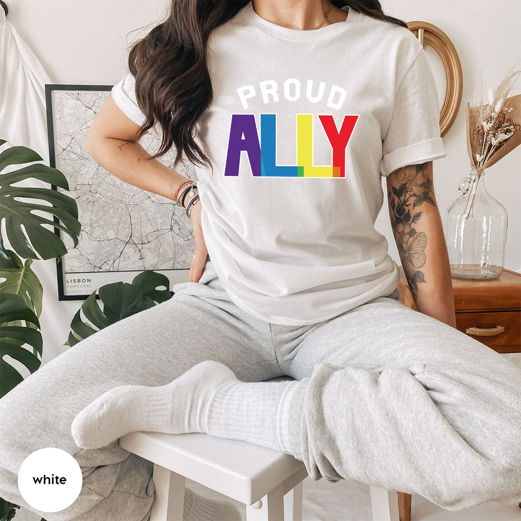 Proud Ally Shirt, LGBT T-Shirt, Tee product image 60