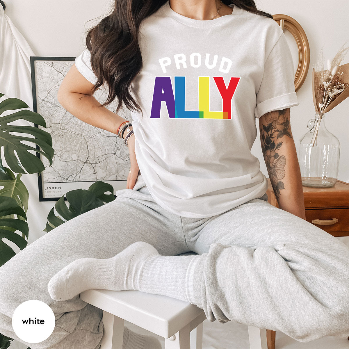Proud Ally Shirt, LGBT T-Shirt, Tee product image 60
