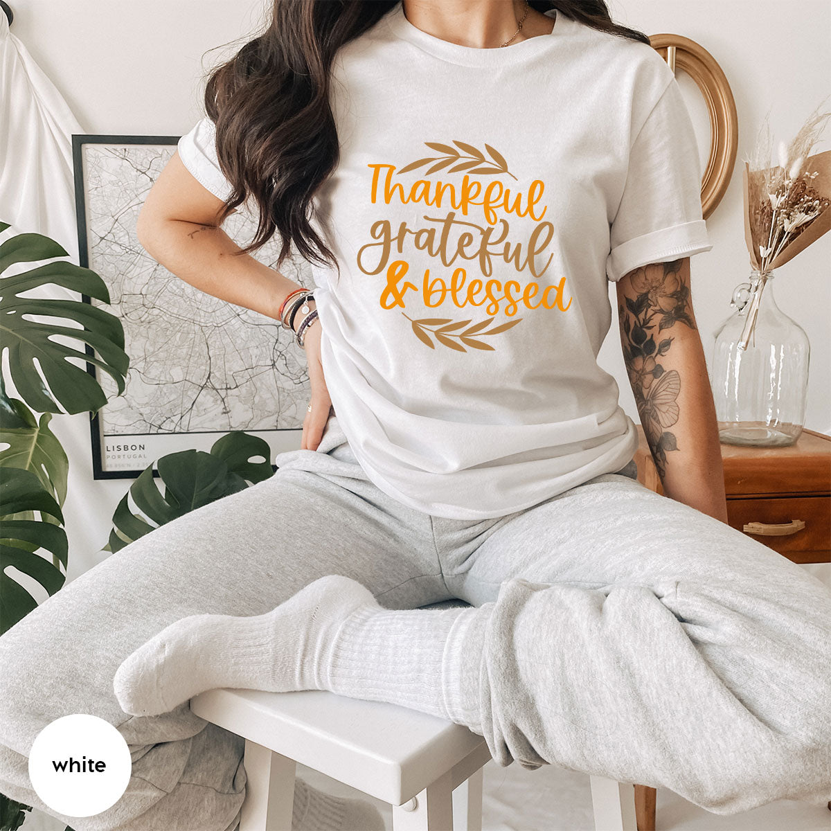Fall Tshirt, Autumn Clothing, Gift for Her, Happy product image 38