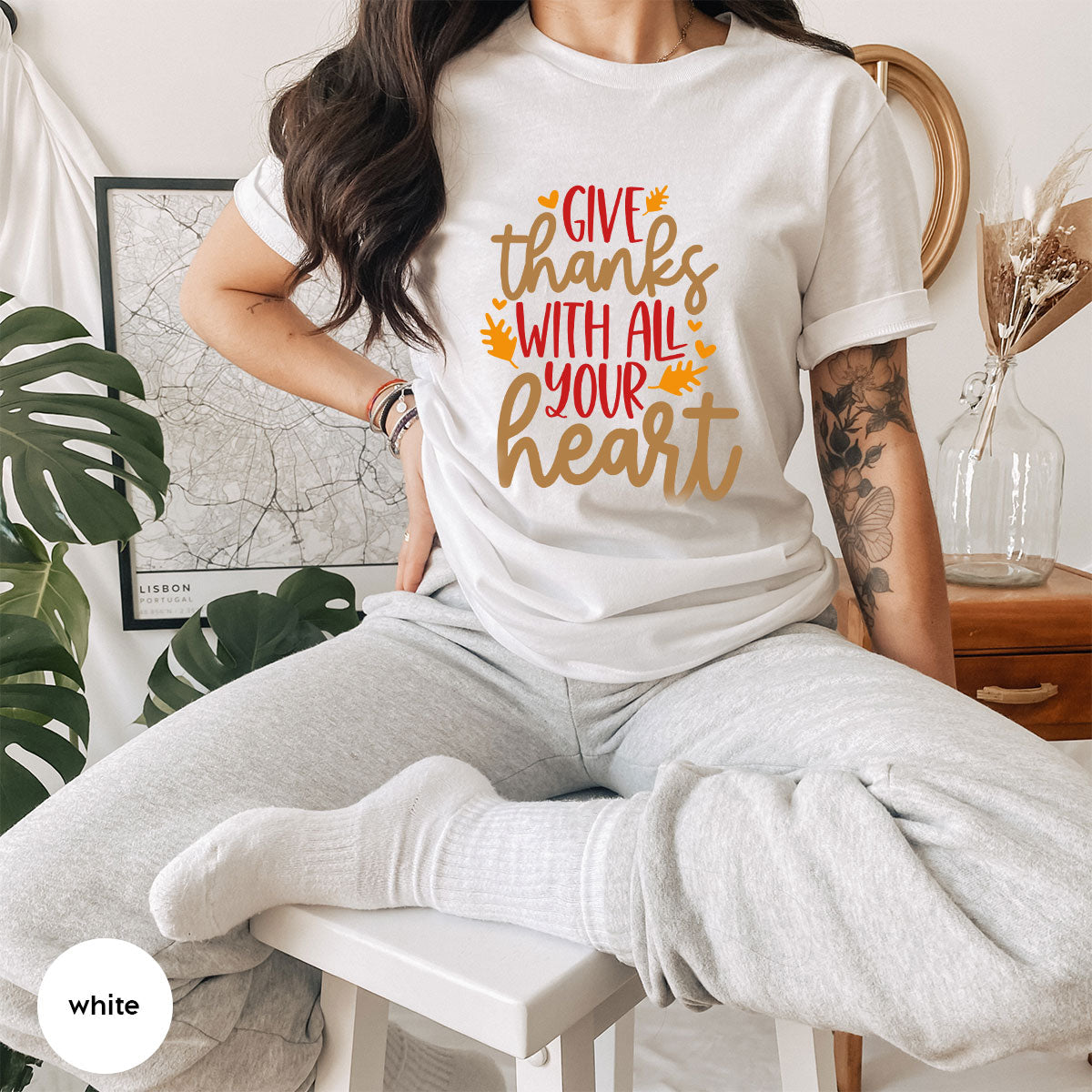 Cute Fall Clothing, Thanksgiving T-Shirt, Gift for Her product image 24