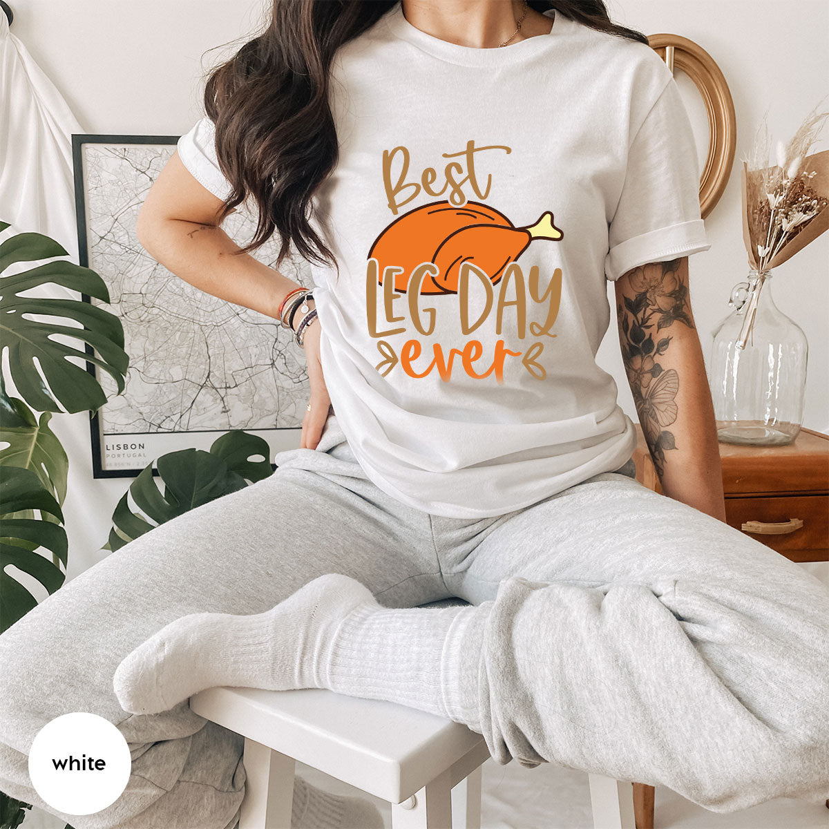 Funny Thanksgiving Shirts, Turkey Graphic Tees, Fall product image 63