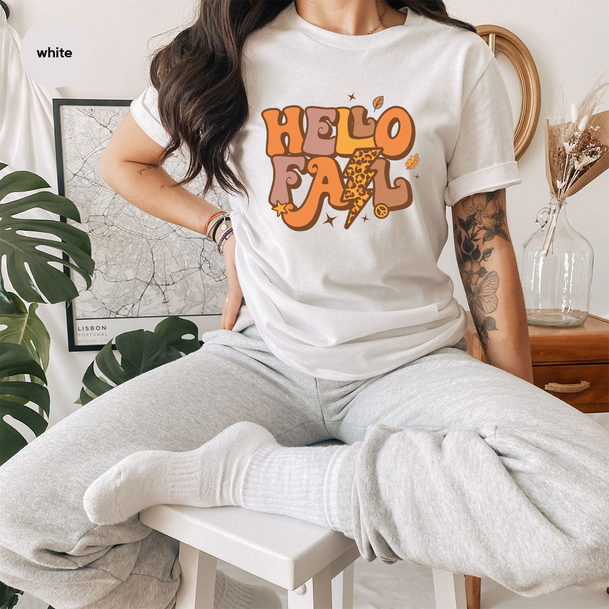Hello Fall Shirt, Halloween T-Shirt, 2022 Hoodie, Long product image 66