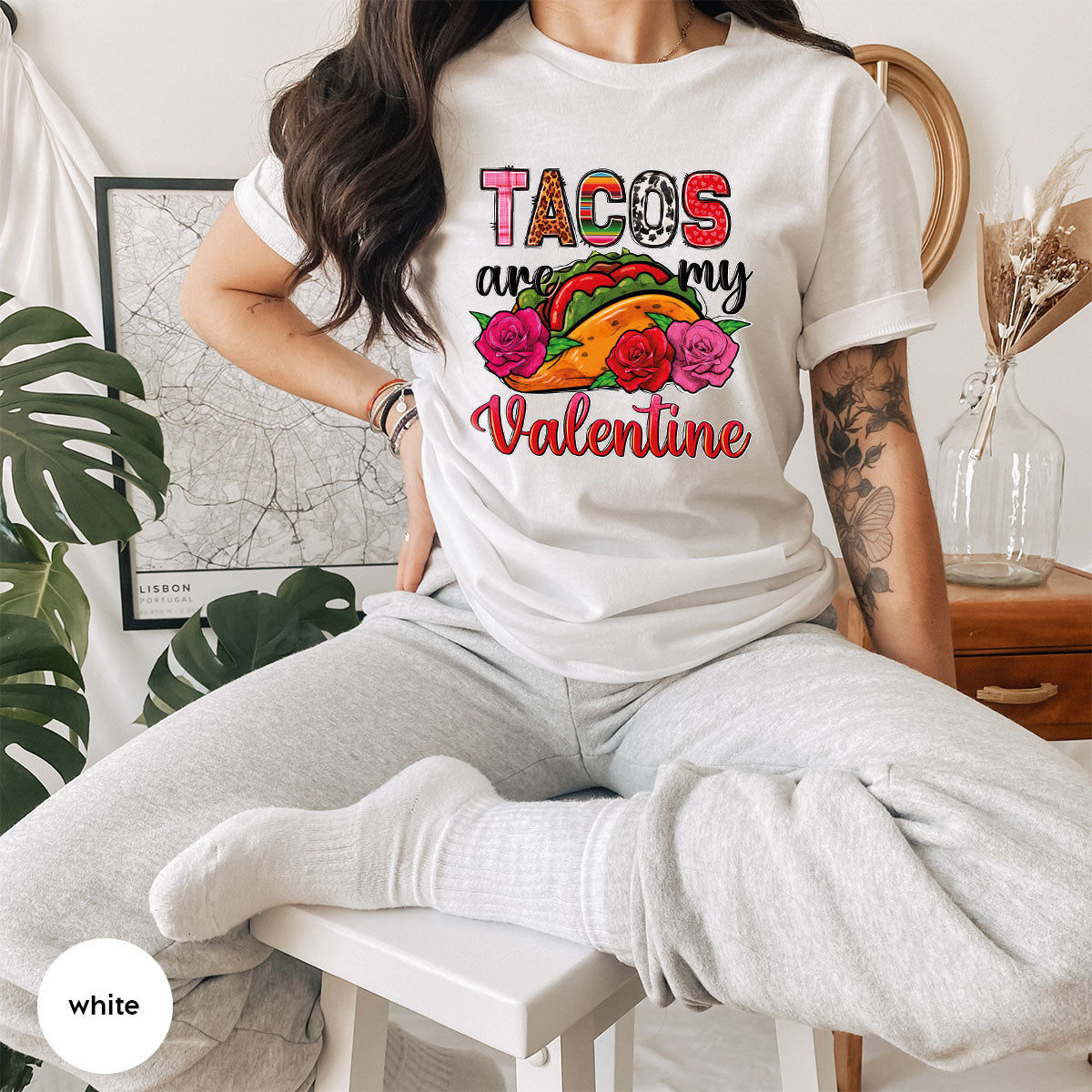 Tacos Are My Valentine Shirt, Gift To My Taco Lover, product image 59