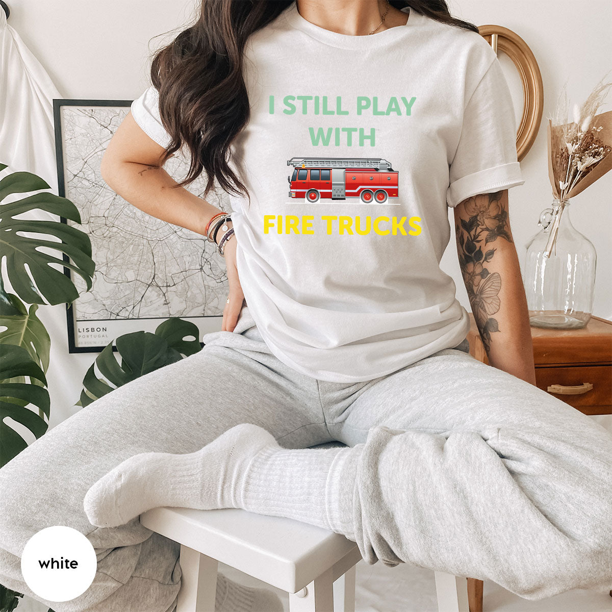 Fire Truck Shirt, Funny Fighter T-Shirt, Fireman Tee product image 62