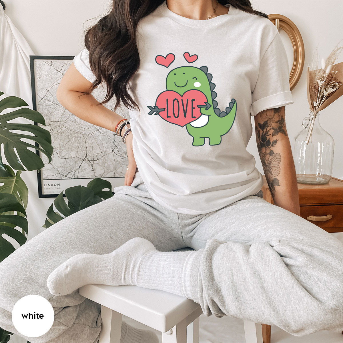 Love Shirt, Lovely Dinosaur Valentine's Day Special For product image 46