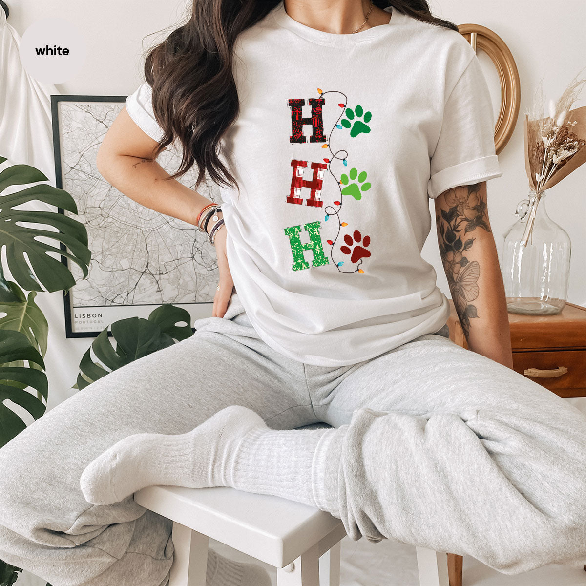 Christmas Cat Shirt, Santa Clause T-Shirt For Mom, Pet product image 66