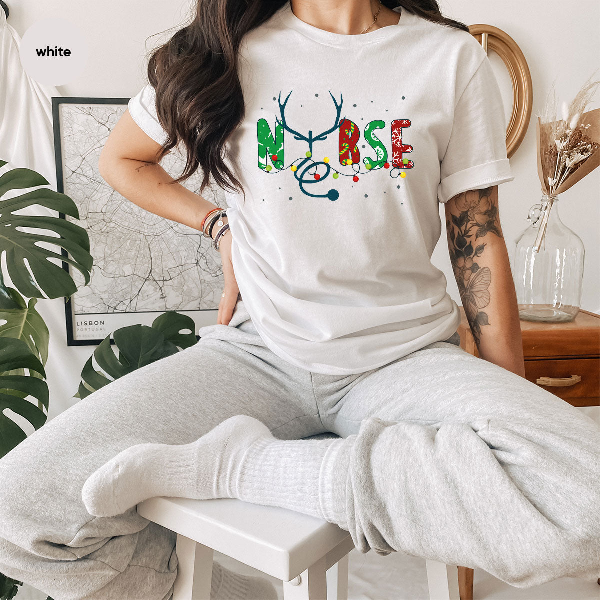 Christmas Nurse Shirt, Health Employee T-Shirt, Gift for product image 56