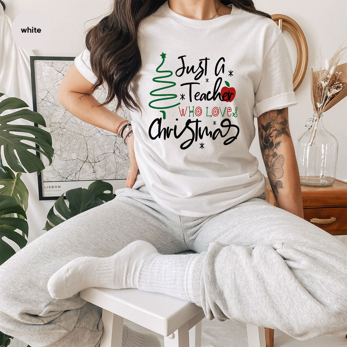 2023 Christmas Love Shirt, Just A Teach Who Loves Tee, Xmas product image 66