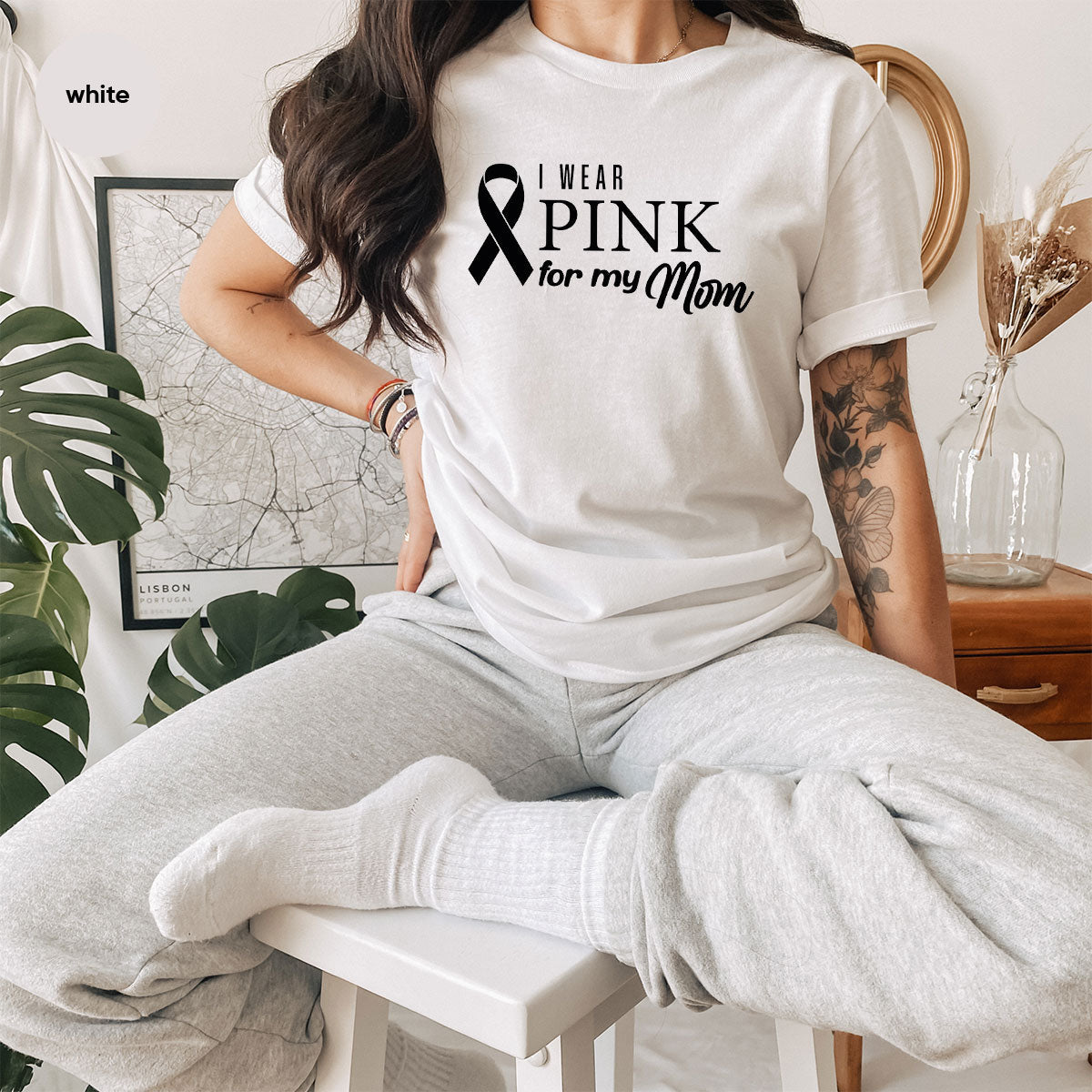 Long Sleeve Breast Cancer Survivor Shirt, Awereness Wear product image 56