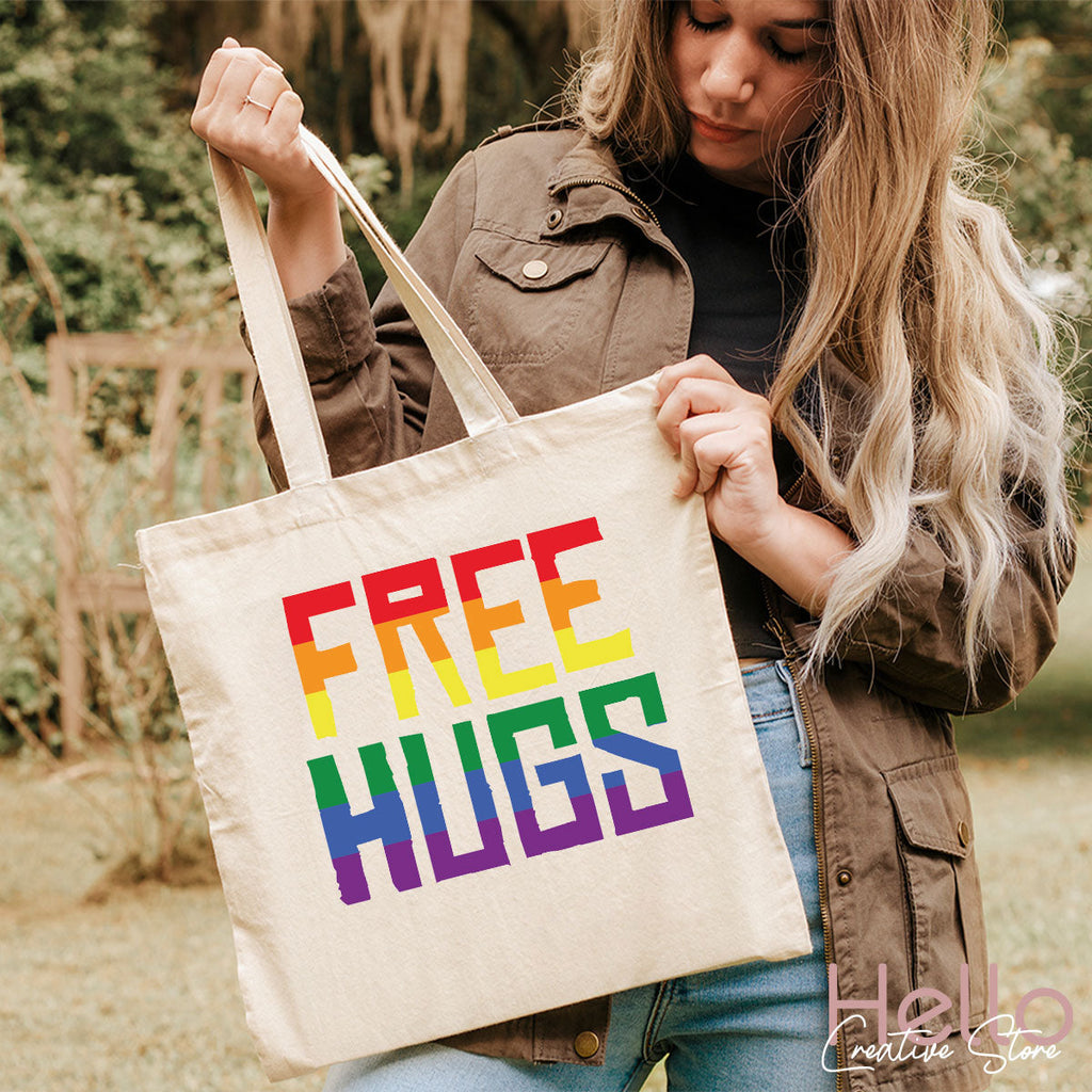 Cute LGBT Shirt, Free Hugs T-Shirt, Lovely Pride for product image 54