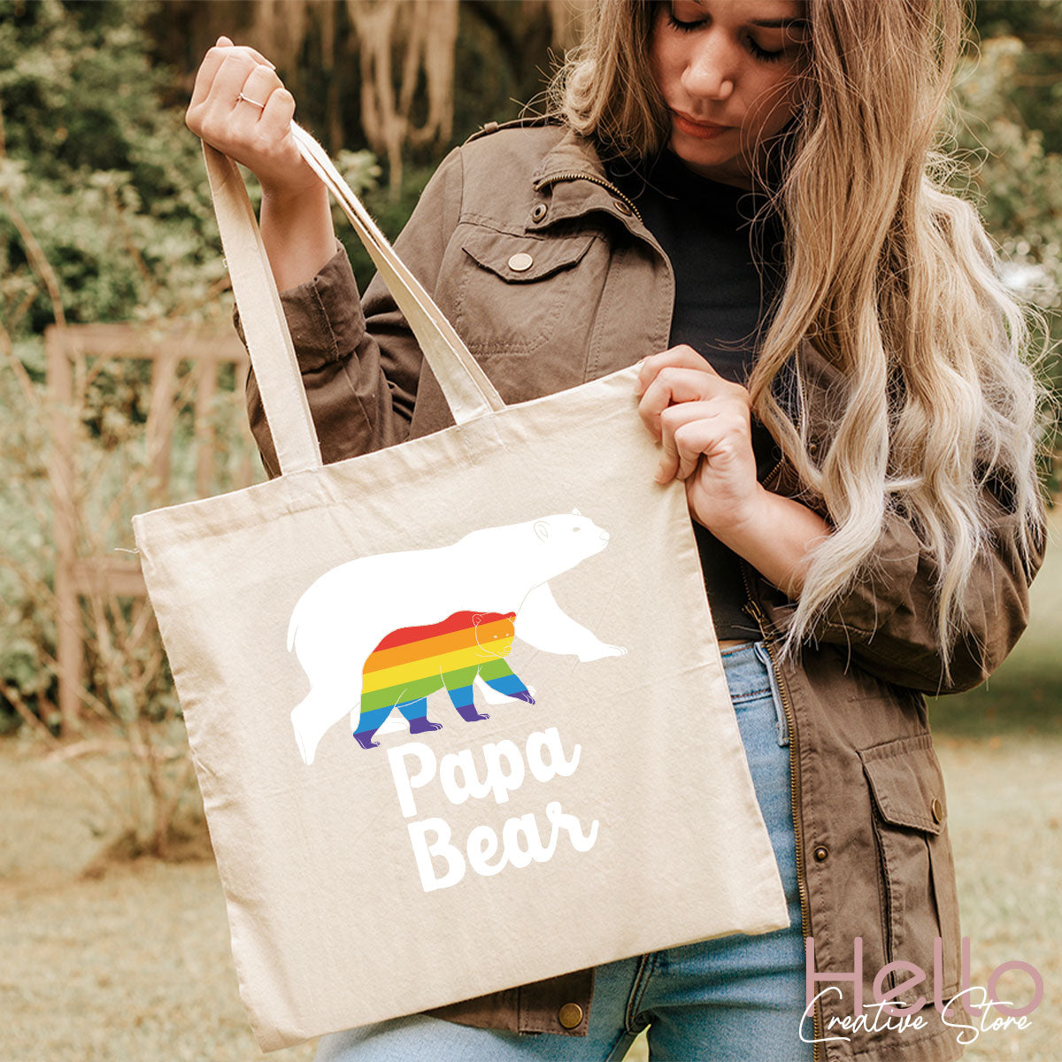 Papa Bear Shirt, T-Shirt, LGBT Rainbow Tee product image 52