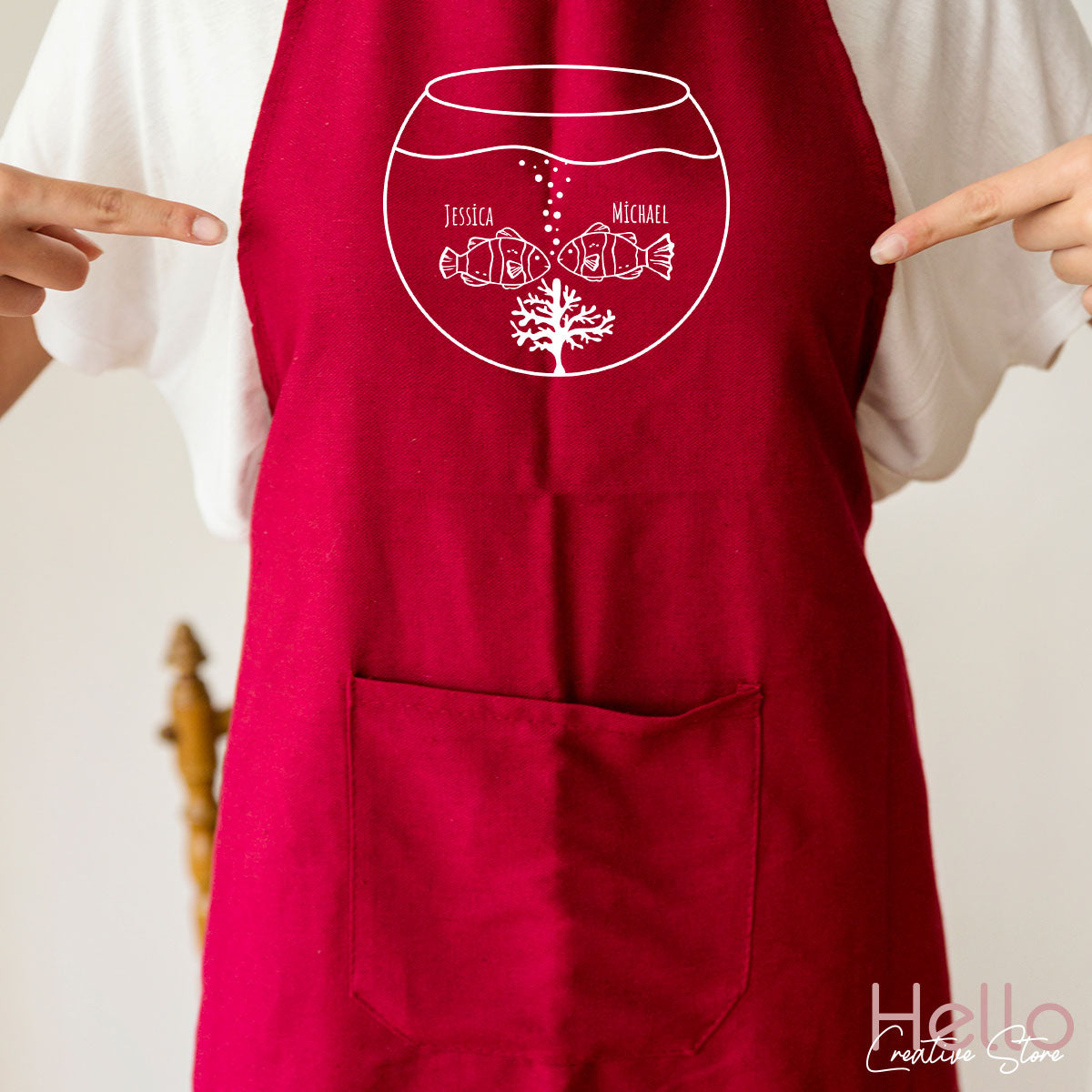 Fish Couple Shirt, Custom Name on T-Shirt, Gift for Couples product image 56