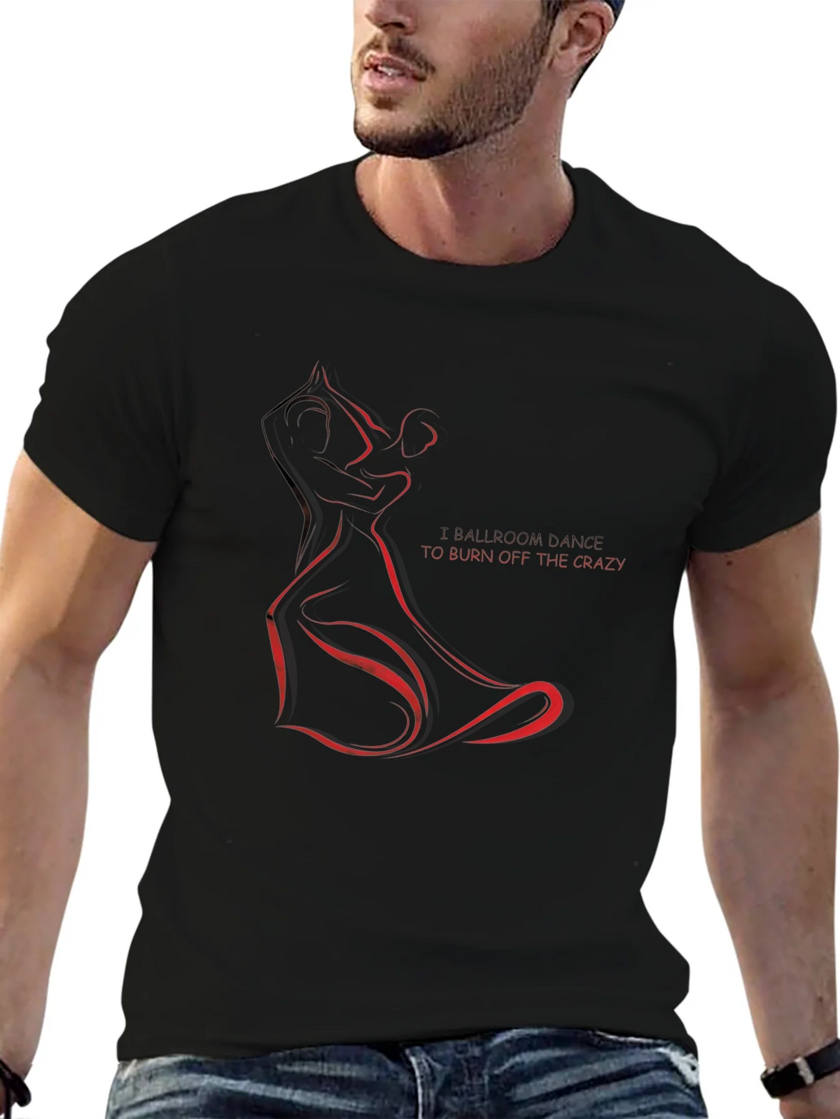 Ballroom Dance T-Shirt - Burn Off the Crazy Graphic Tee product image 3