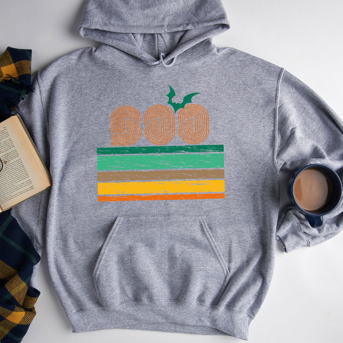 Boo Hoodie, Halloween Sweatshirt, Long Sleeve Designs product image 5