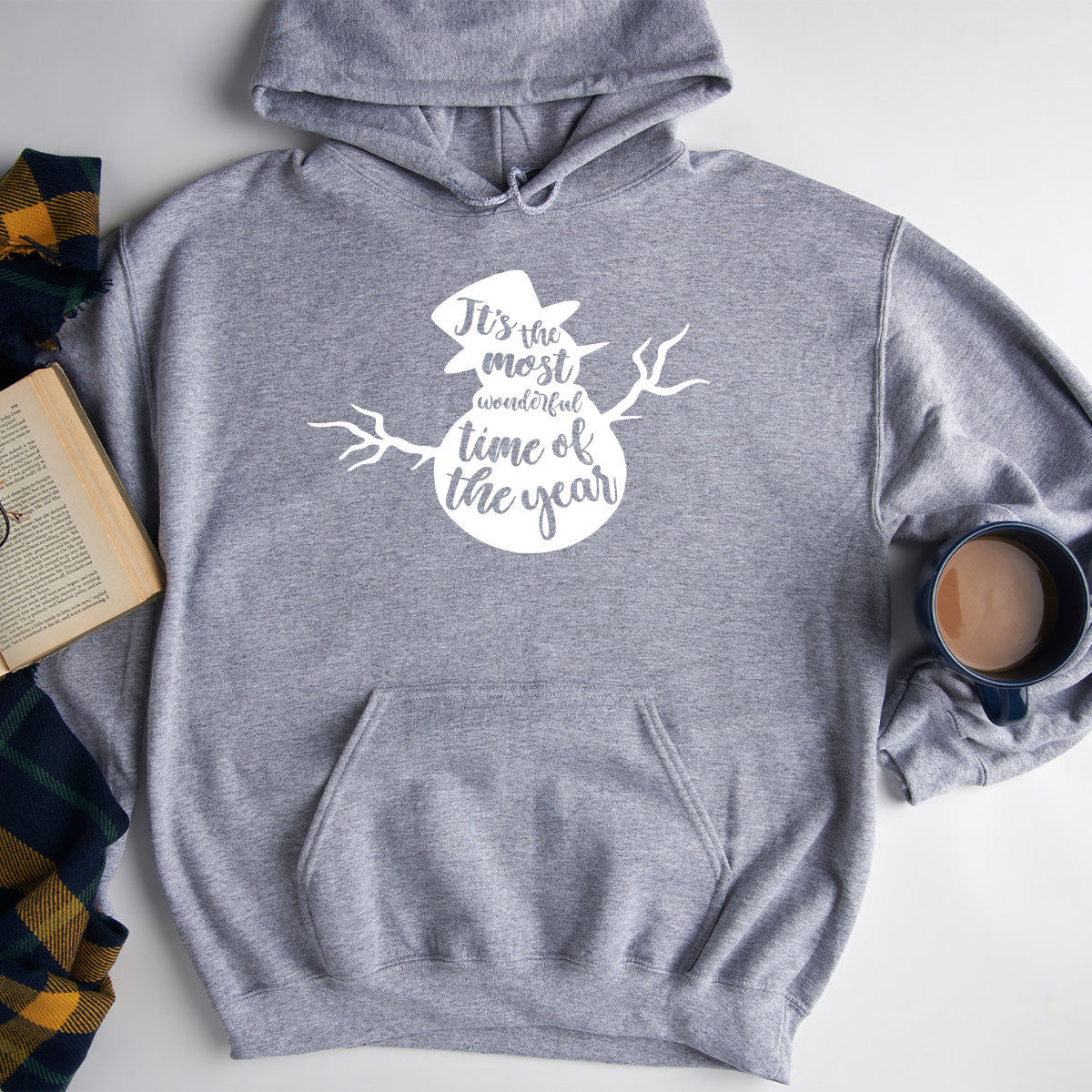 Snowman Christmas Hoodie, Funny Design, 2023 Xmas Sweatshirt product image 5