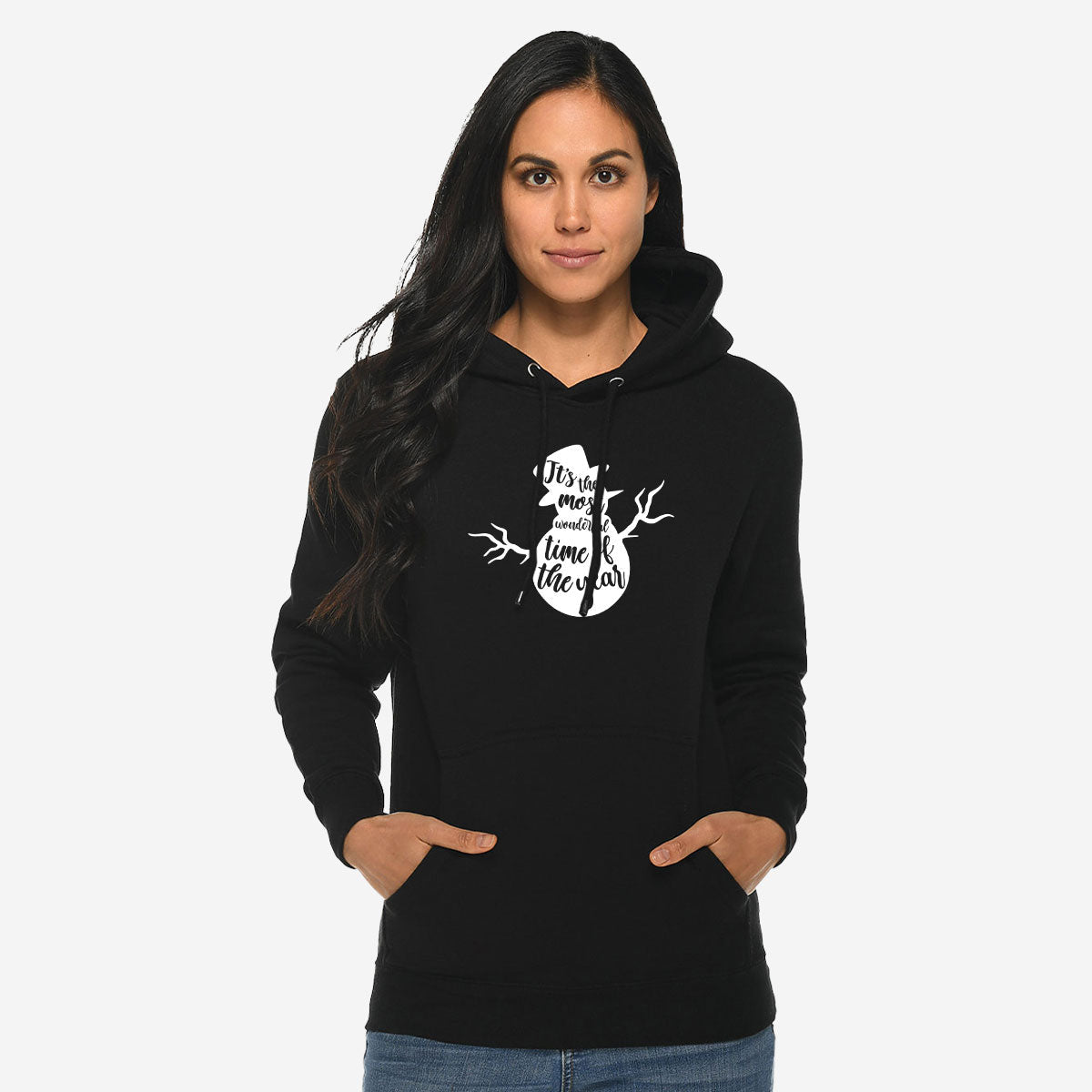 Snowman Christmas Hoodie, Funny Design, 2023 Xmas Sweatshirt product image 7